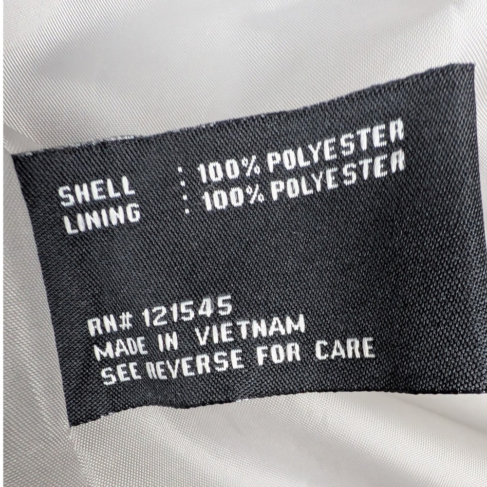 London Fog Hood Rain Jacket Gray L Lightweight Zip Snap Close Pockets Drawstring - Picture 12 of 12